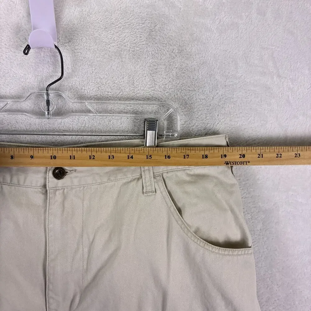 VTG Polo Jeans Co Ralph Lauren Cargo Shorts Men 36 (38) Khaki Skate Baggy Y2K